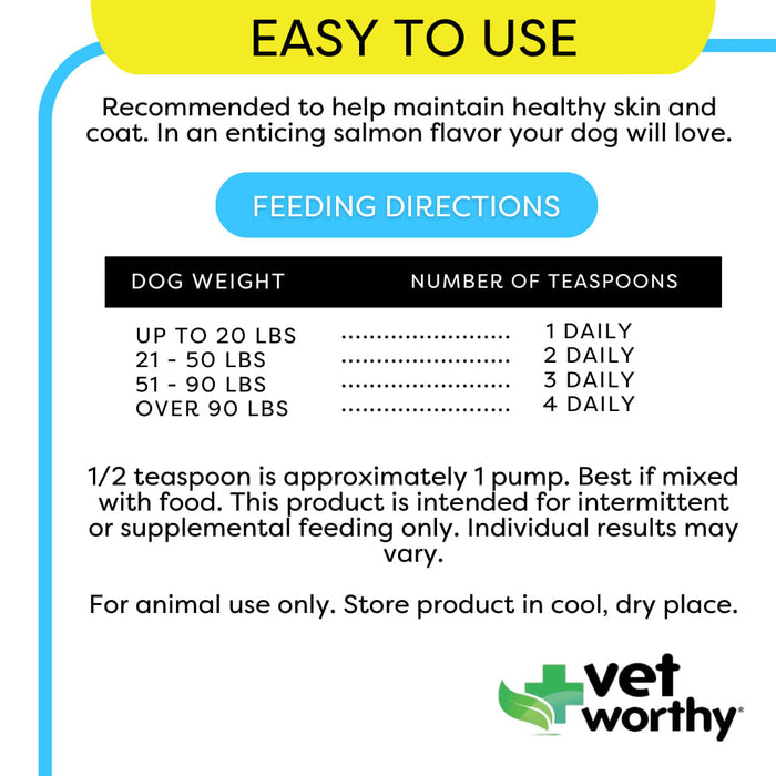 Vet Worthy Wild Alaskan Salmon Oil Blend for Dogs - Vet Worthy Wild Alaskan Salmon Oil Blend for Dogs, 8 oz  