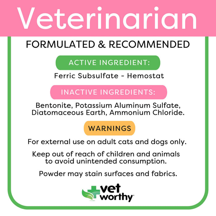 Vet Worthy Styptic Powder for Dogs, 0.5 oz -   