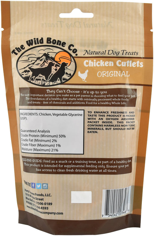 4.5 oz Original Chicken Cutlets Dog Treats -   