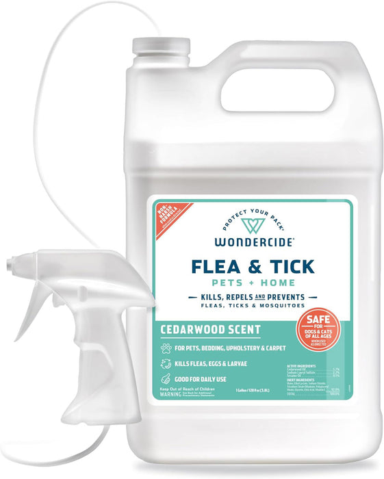 Wondercide Flea, Tick & Mosquito Control Spray for Pets + Home - 128 oz.Cedar