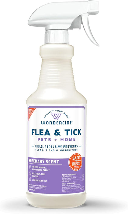 Wondercide Flea, Tick & Mosquito Control Spray for Pets + Home - 16 oz.Rosemary