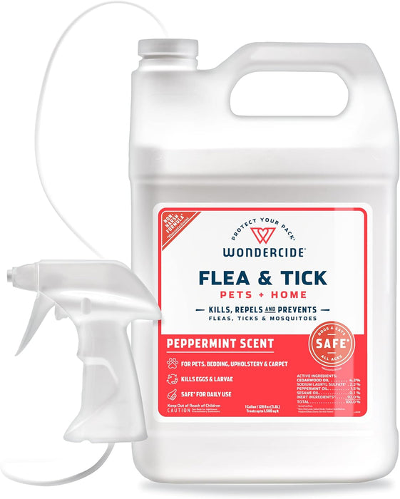 Wondercide Flea, Tick & Mosquito Control Spray for Pets + Home - 128 oz.Peppermint