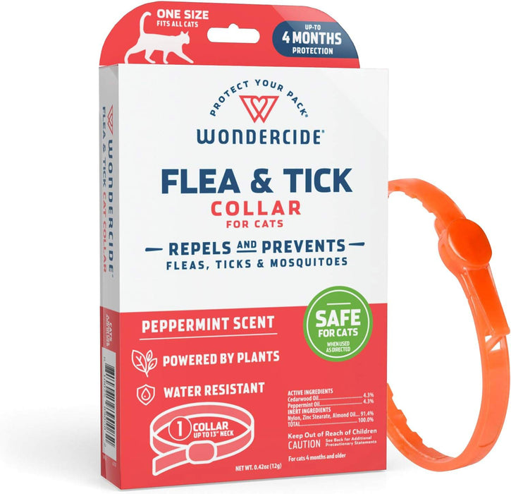 Wondercide Flea & Tick Collar for Cats, Peppermint - Peppermint