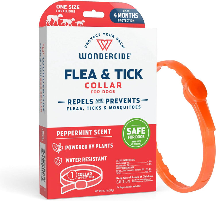 Wondercide Flea & Tick Collar for Dogs, Peppermint - Peppermint