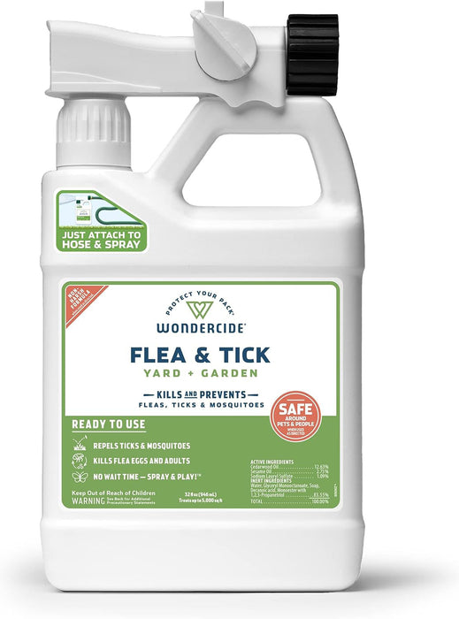 Wondercide Flea & Tick, Yard + Garden, 32oz Ready To Use - 32 oz.