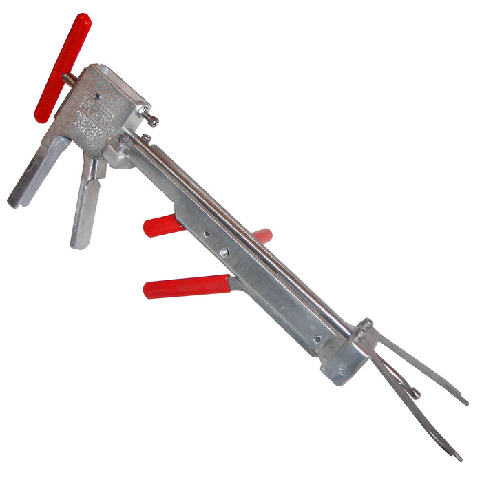 EZE Bloodless Band Castrator Kit - Humane Castration Tool for Cattle, Sheep & Goats with Latex Bands & Aluminum Clips