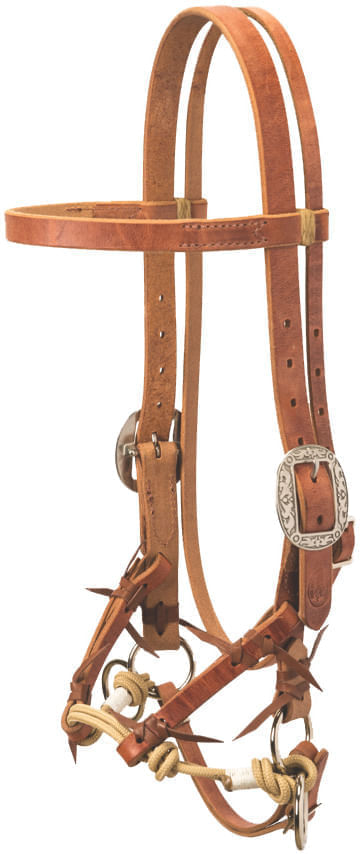 Justin Dunn Side Pull/Bitless Bridle -   