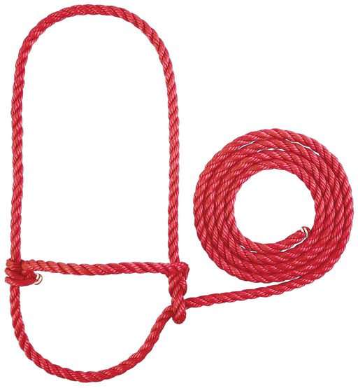 Weaver Leather Poly Rope Cow Halter - Red  