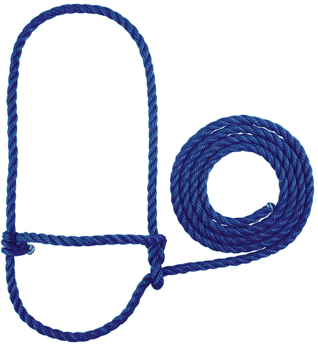 Weaver Leather Poly Rope Cow Halter - Blue  