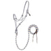 Weaver Poly Rope Halter w/Lead Color Ivory & Blue