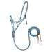 Weaver Poly Rope Halter w/Lead Color Turquoise & Beige
