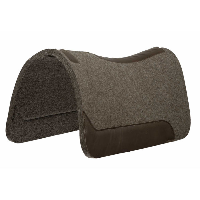 Weaver 100% Wool Saddle Pad, 31 x 32 x 3/4 Color Gray