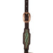 Weaver Turquoise Croc Sliding Ear Headstall Color Brown