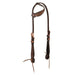 Weaver Western Floral Sliding Ear Headstall Color Brown