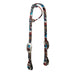 Weaver Patterned Nylon Sliding Ear Headstall Color Bucking Bronco