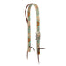 Weaver Patterned Nylon Split Ear Headstall Color Retro Flower