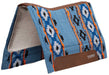 Synergy Contoured Performance Saddle Pad, Wool Blend Felt Lined, Odyssey - Tempest Blue/Orange 33 in x 38 in 