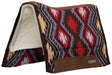 Synergy Contoured Performance Saddle Pad, Merino Fleece Lined, 33"x38", Firestorm - Red/Brown 33 in x 38 in 