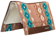 Synergy Contoured Performance Saddle Pad, Merino Fleece Lined, 33"x38", Odyssey - Pink Sand/Aruba Blue  