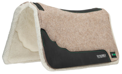 Smarty x Synergy Contoured Wool Blend Felt Performance Saddle Pad -   