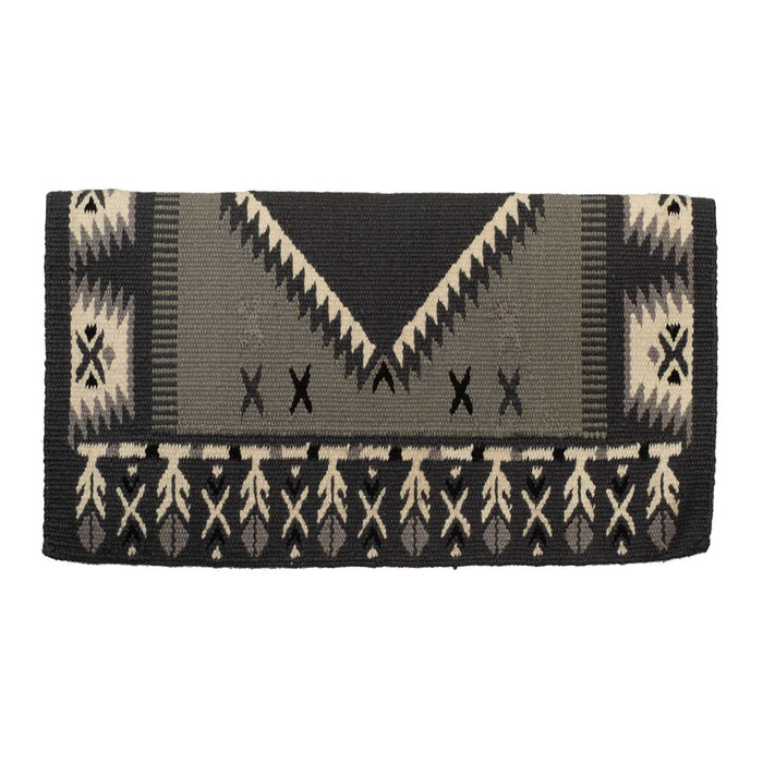 Weaver New Zealand Wool Show Saddle Blanket Color Charcoal, Silver & Cream