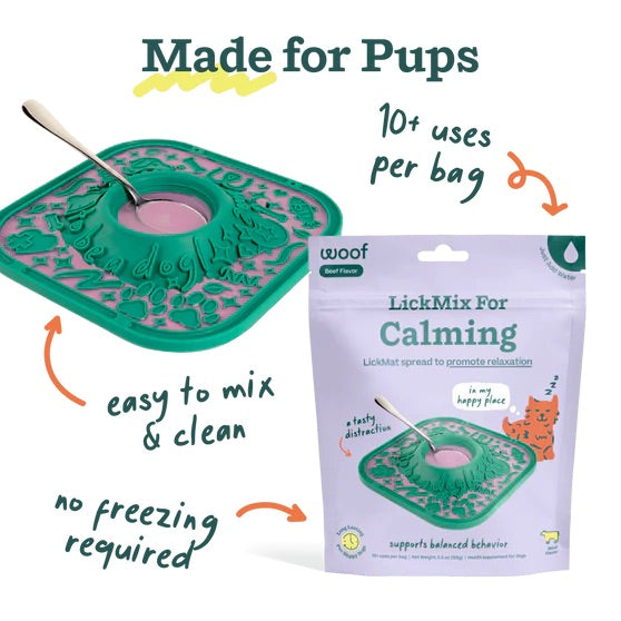 LickMix for Dogs – Bacon & Cheese or Calming LickMat Spread, Interactive Enrichment Treat