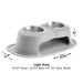 WeatherTech Double High Pet Feeding System, Stainless Steel - Jeffers - Animal & Pet Supplies > Pet Bowls, Feeders & Waterers