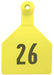 Z2 2-Piece Numbered Maxi Tag, Yellow - 51-75  