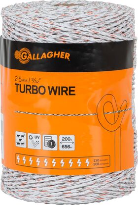TURBO WIRE 656’ WHITE (3/32”, 2.5MM)  
