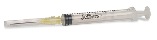 Luer Slip Syringe/Needle Combo, Boxes - 3 mL w/ 20 ga x 1" (100 count) -  Jeffers L.S. Syringe/Needle Combo  