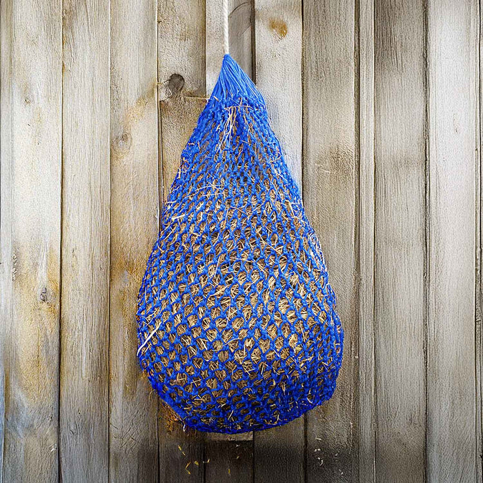 Jeffers Ultra Slow Feed 1" x 1" Nylon Hay Net for Horses, Royal Blue