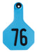 Y-Tex Numbered Cattle Ear Tag ID, Medium - Blue 126-150 