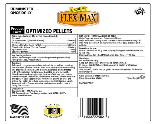 FLEX+MAX Pellets - 5 lb FLEX+MAX Pellets  