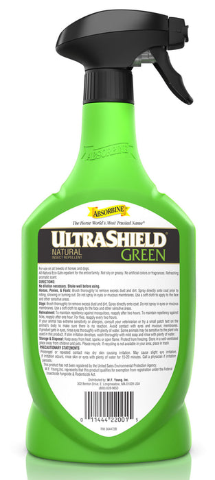 UltraShield Green Natural Fly Repellent - 32 oz UltraShield Green  