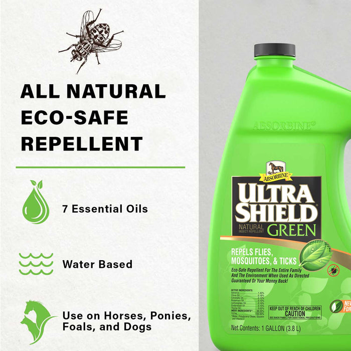 UltraShield Green Natural Fly Repellent - Gallon UltraShield Green Natural Fly Spray  