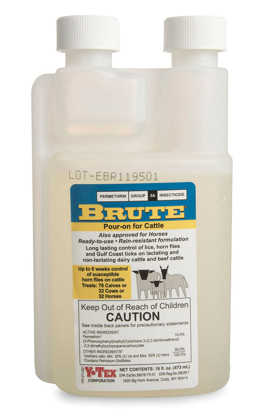 Brute Pour-On Insecticide - Brute Pour-On, pint  