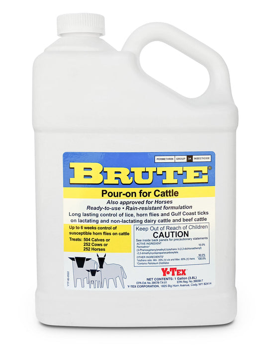 Brute Pour-On Insecticide - Brute Pour-On, gallon  