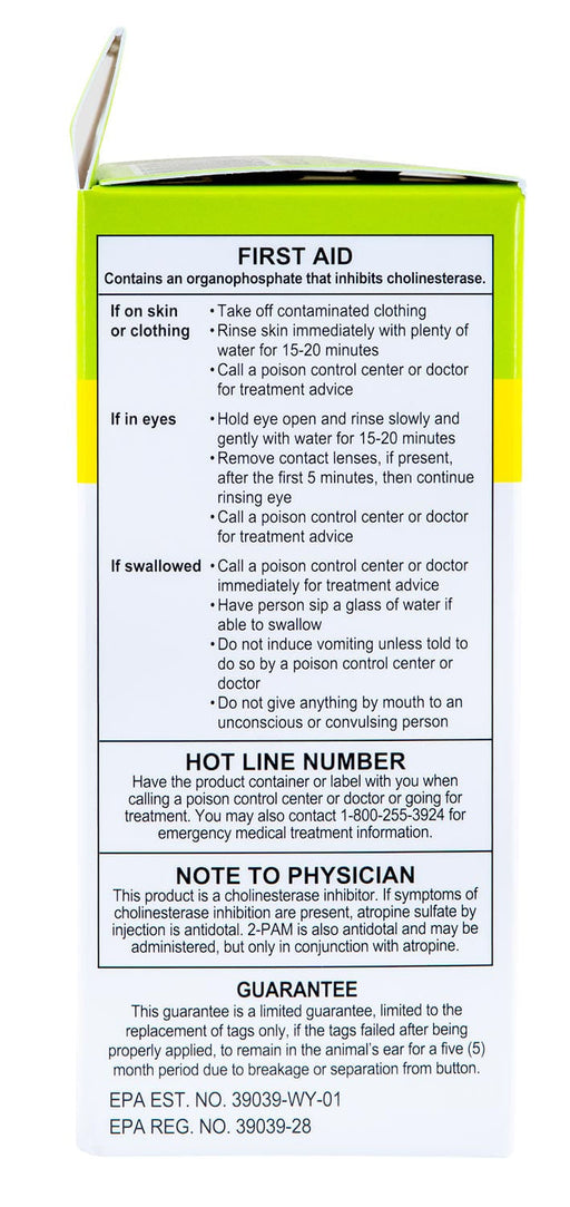 20-pk Max 40 Insecticide Cattle Ear Tag - 