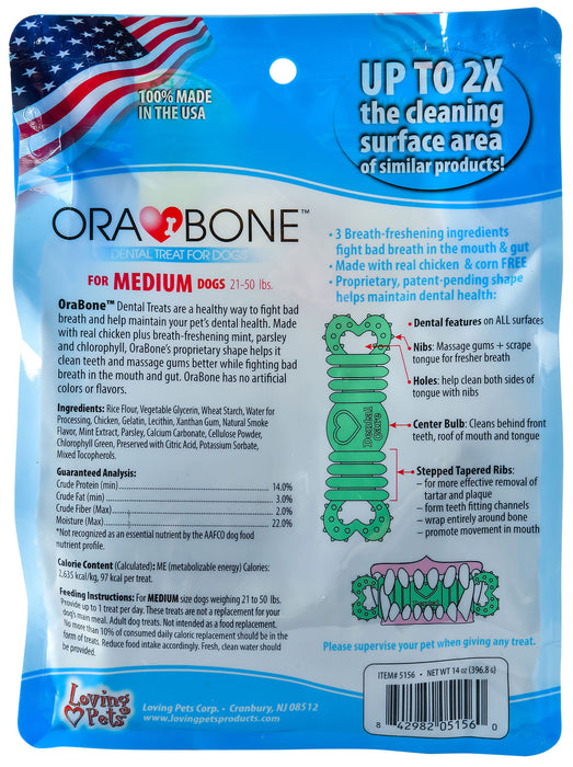 Ora-Bone Dental Treats, 14 oz Bag - Large  