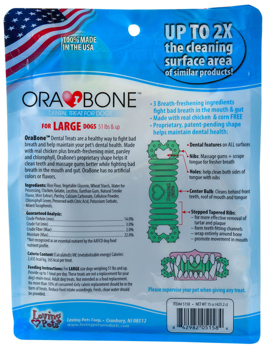 Ora-Bone Dental Treats, 14 oz Bag - Medium  