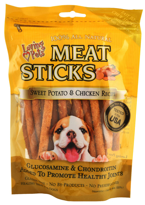 Loving Pets 100% All Natural Meat Sticks - Sweet Potato/Duck  