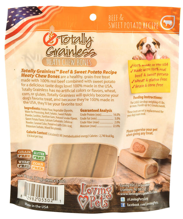 Totally Grainless Meaty Chew Bones - Medium Beef/Sweet Potato 