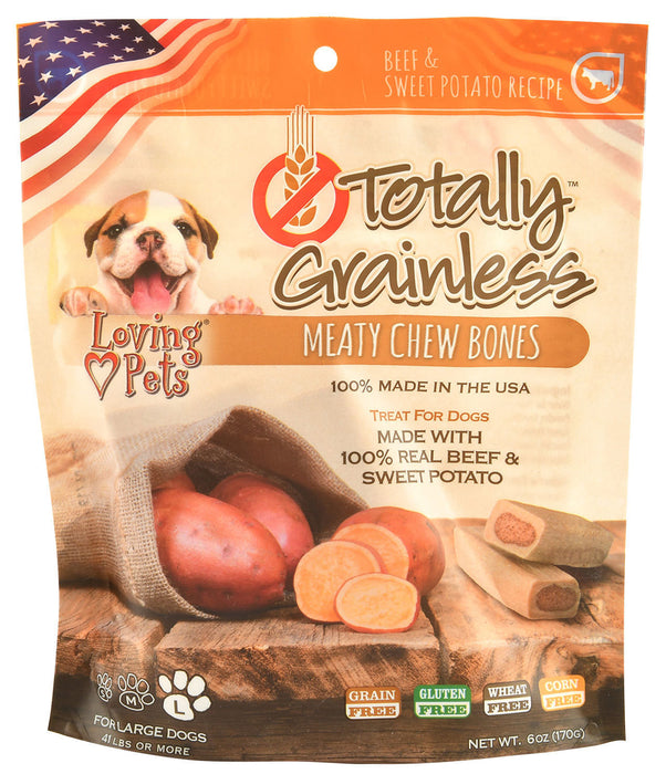 Totally Grainless Meaty Chew Bones - Large Beef/Sweet Potato 