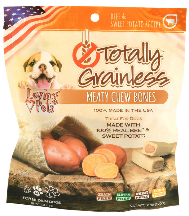 Totally Grainless Meaty Chew Bones - Medium Beef/Sweet Potato 