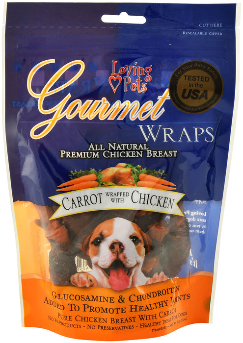 Gourmet Wraps Dog Treats - Carrot  