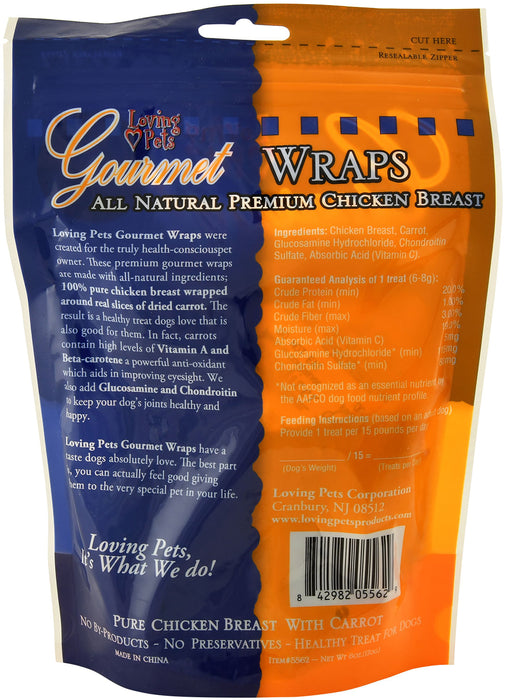 Gourmet Wraps Dog Treats - Carrot  