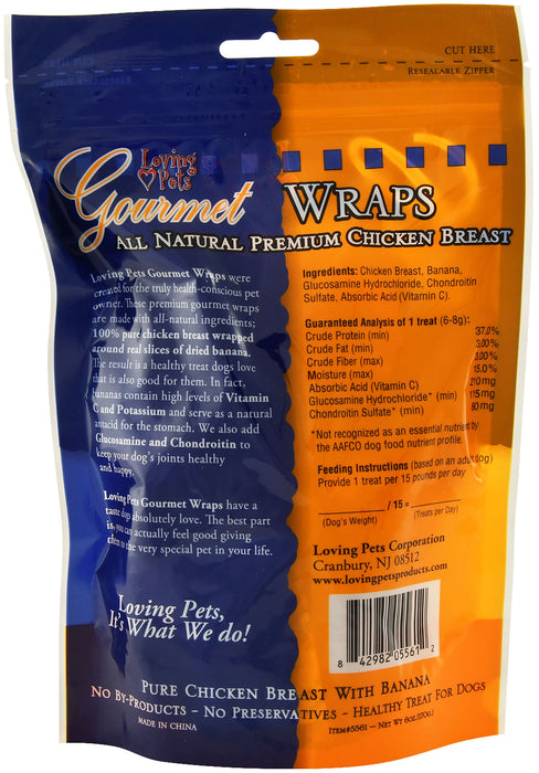 Gourmet Wraps Dog Treats - Banana  