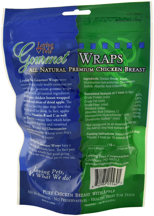 Gourmet Wraps Dog Treats - Apple  