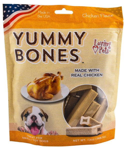 Yummy Bones Dog Treats, 13 oz - Toy/Small Chicken 