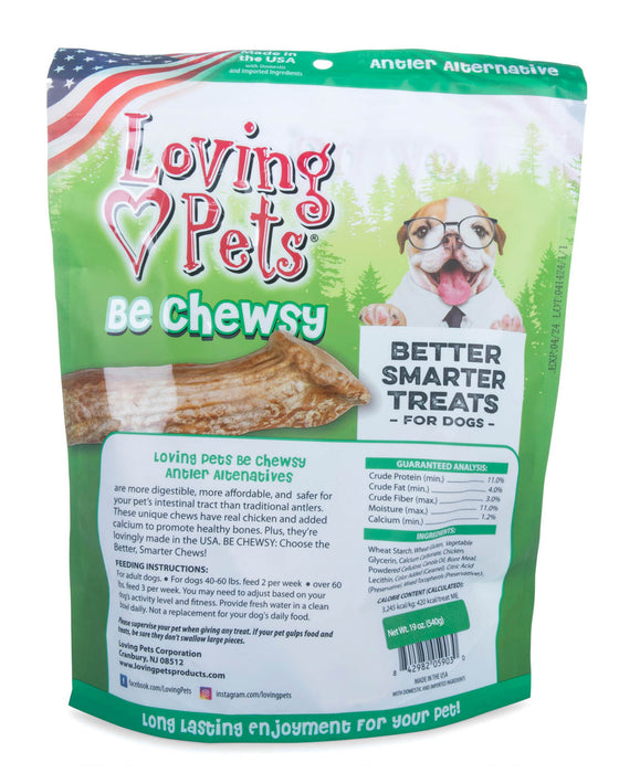 Loving Pets Be Chewsy Antler Chew Alternatives - Loving Pets Be Chewsy Antler Alternative Dog Chew, 6pk  